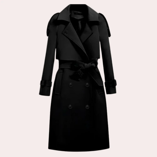 Ivana - elegant lang trenchcoat til kvinder