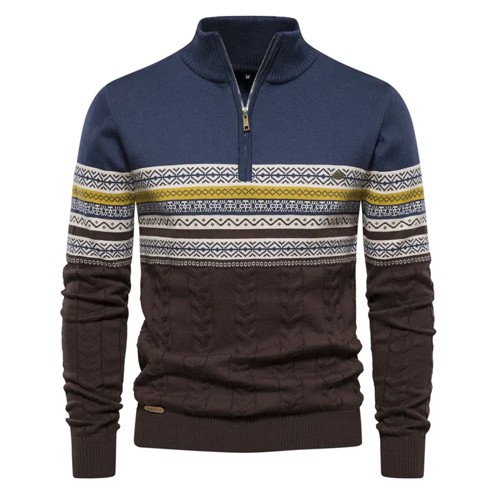 Ruzeva - sweater af høj kvalitet med retromønster