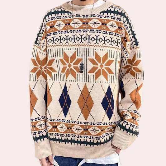 Nicusor – moderigtig oversized strikket herresweater