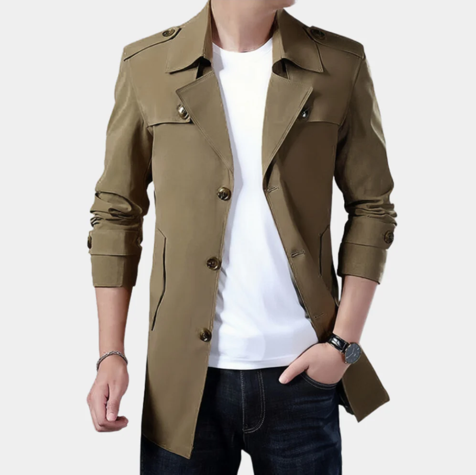 Gregorio - elegant klassisk trenchcoat til den moderne mand