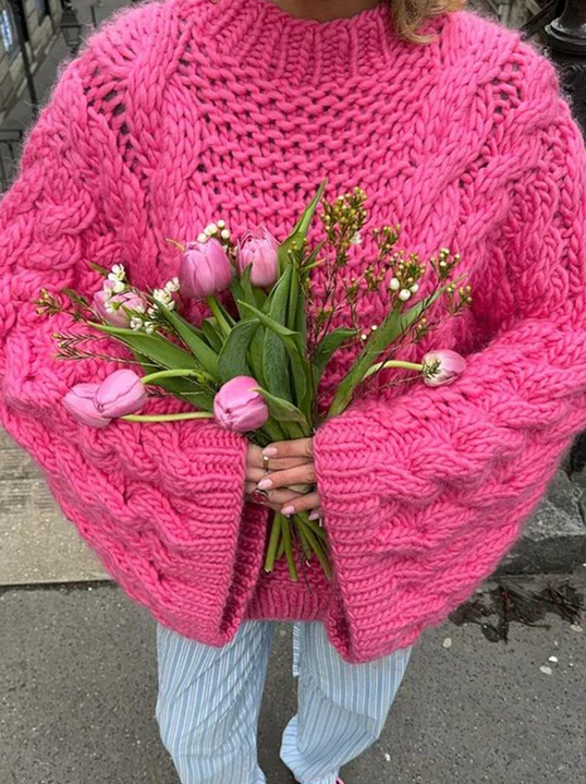 Everlee l hyggelig, overdimensioneret cardigan