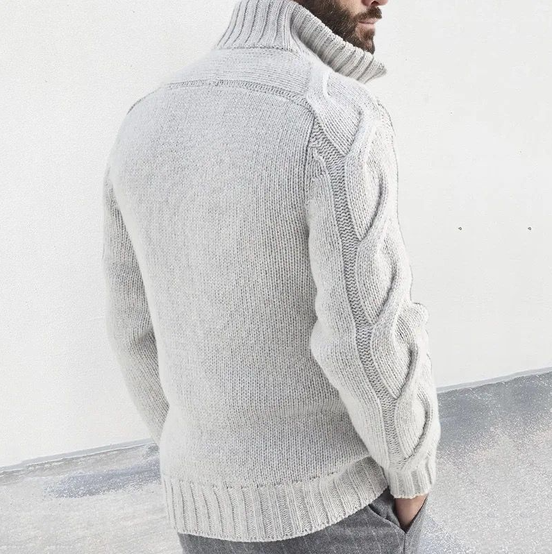 Strikket herrecardigan i høj kvalitet - elegant og varm