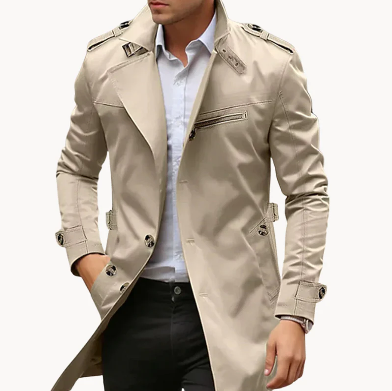 Dominik - elegant letvægts trenchcoat til mænd