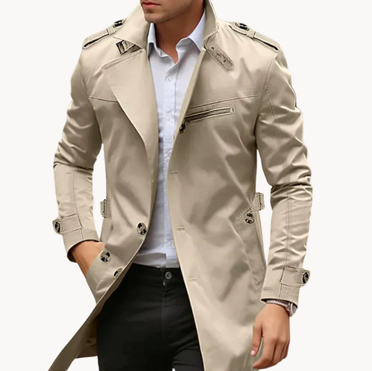 Dominik - elegant letvægts trenchcoat til mænd
