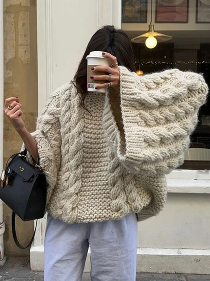 Everlee l hyggelig, overdimensioneret cardigan