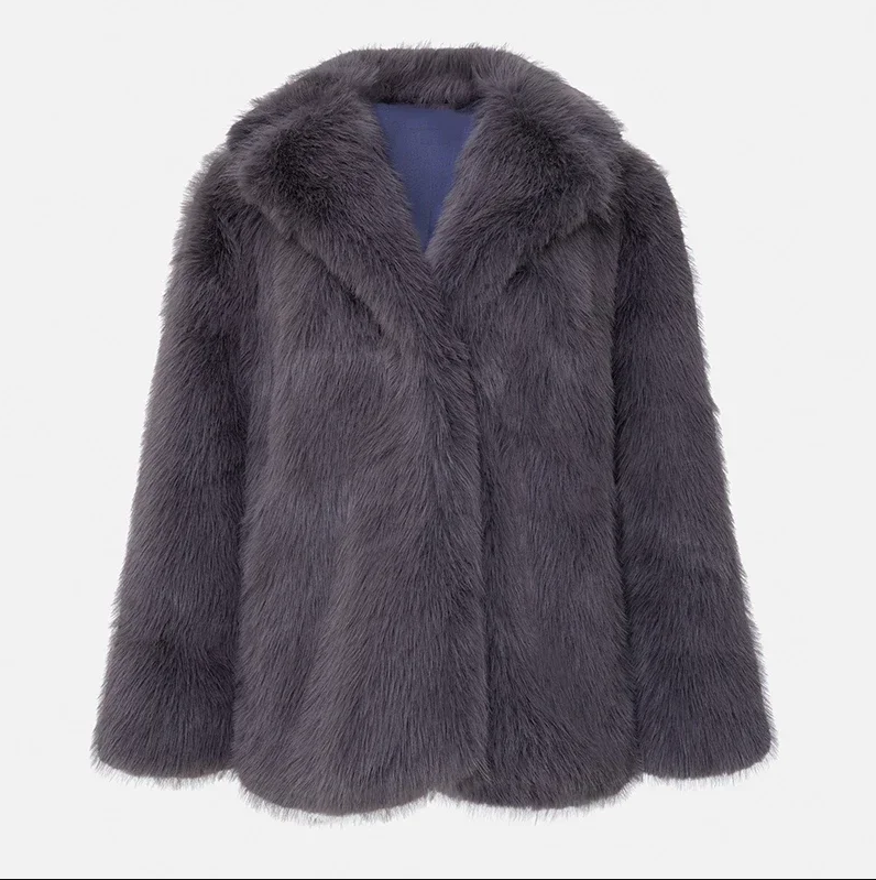 Ivankav - luksuriøs blød faux fur-jakke til kvinder