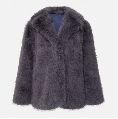 Ivankav - luksuriøs blød faux fur-jakke til kvinder