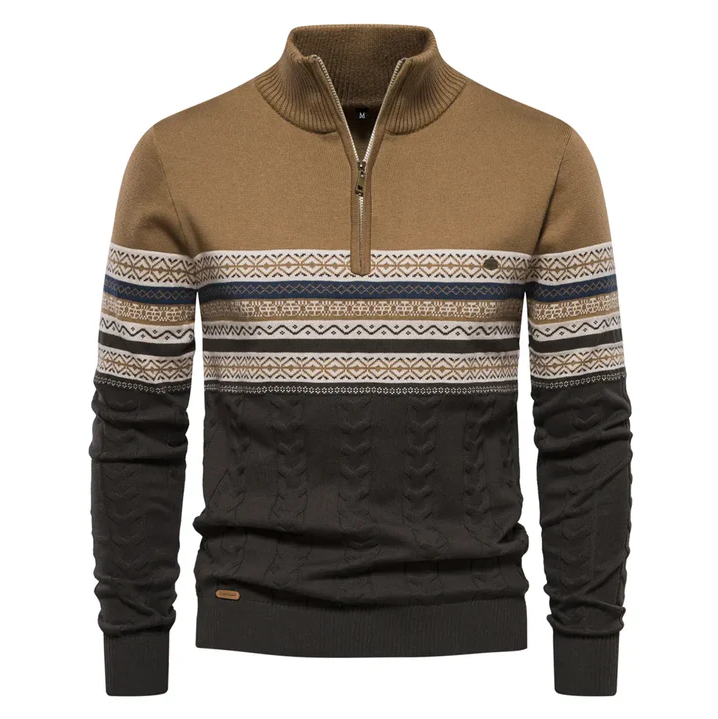 Ruzeva - sweater af høj kvalitet med retromønster