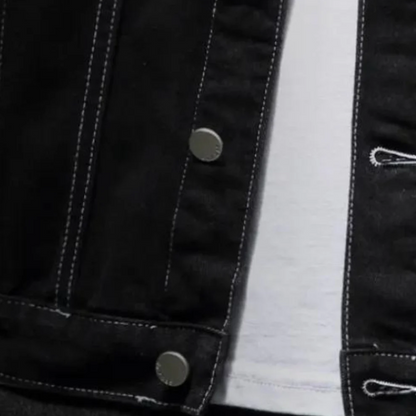 Darcio - vinter denimjakke med knapper til mænd