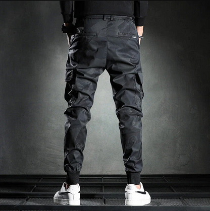 Sorte slim fit chinos til mænd