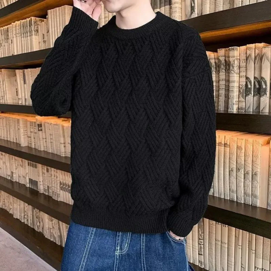 Kronid – trendy og løst strikket herresweater