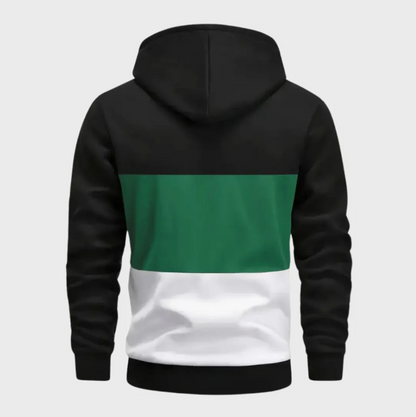 Colour block hættetrøje til mænd