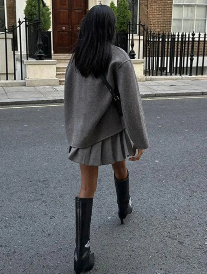 Lisa - trendy damefrakke i oversize pasform
