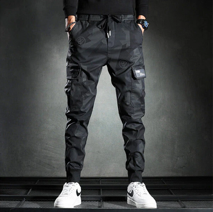 Sorte slim fit chinos til mænd
