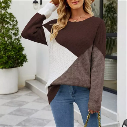 Flerfarvet sweatshirt til kvinder - Amosena