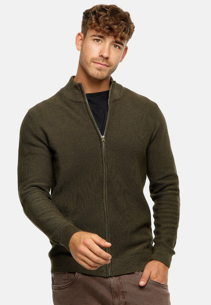 Tobias | stilfuld komfortabel herresweater med lynlås