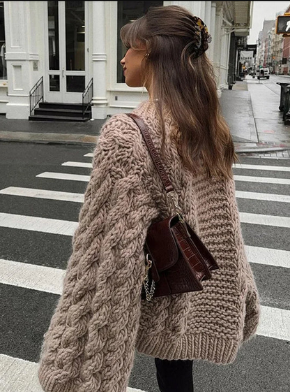 Everlee l hyggelig, overdimensioneret cardigan