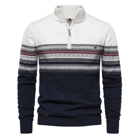 Ruzeva - sweater af høj kvalitet med retromønster