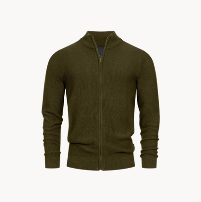 Tobias | stilfuld komfortabel herresweater med lynlås