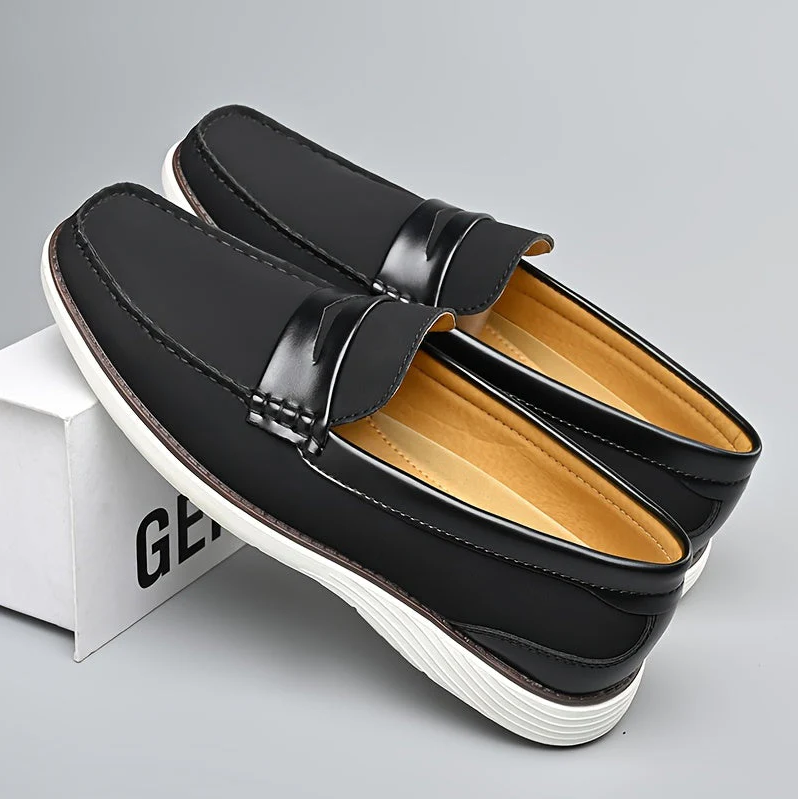 Loafers til mænd i høj kvalitet lavet af læder - elegant skodesign