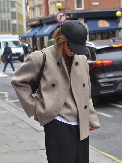 Lisa - trendy damefrakke i oversize pasform
