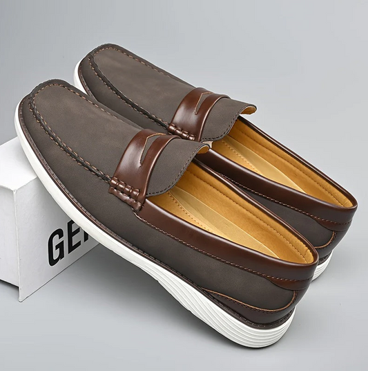 Loafers til mænd i høj kvalitet lavet af læder - elegant skodesign