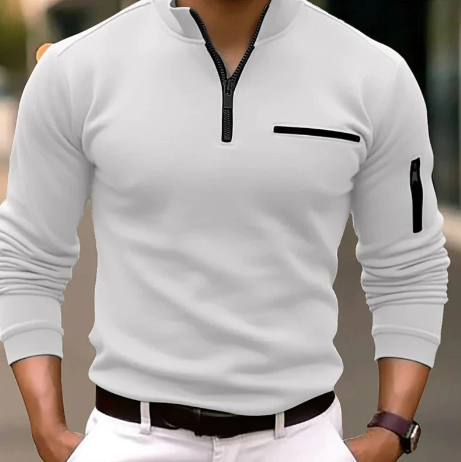 Billie quarter zip poloshirt til mænd