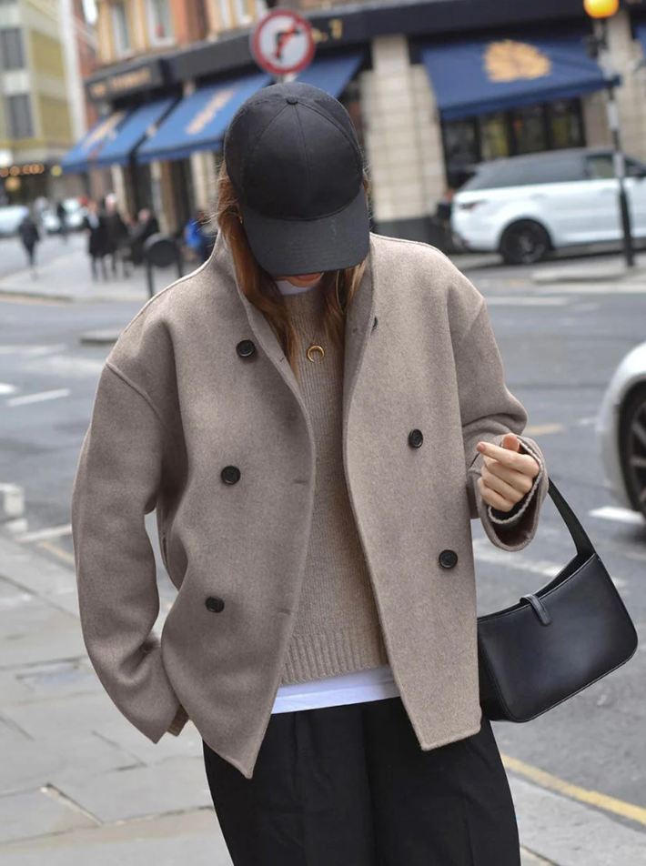 Lisa - trendy damefrakke i oversize pasform