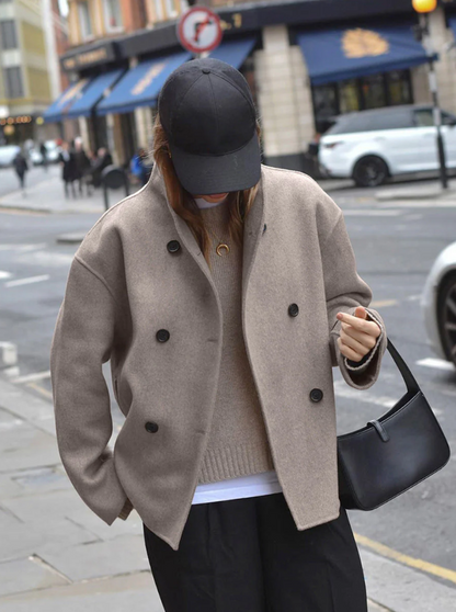 Lisa - trendy damefrakke i oversize pasform