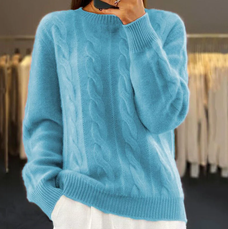 Varm strikket sweater