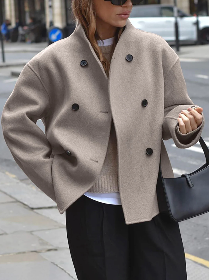 Lisa - trendy damefrakke i oversize pasform