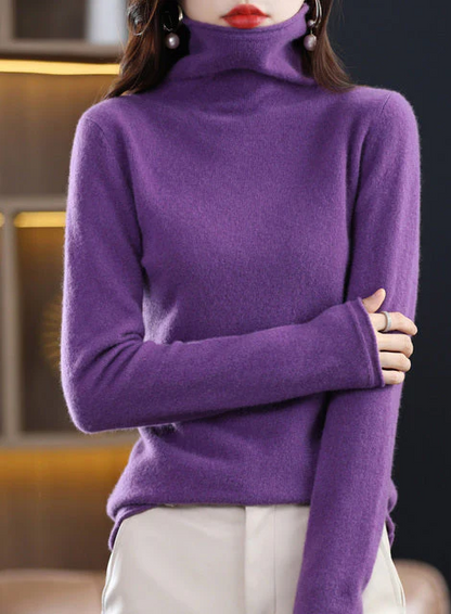 Helena vinterchic: rullekrave i ren uld for stilfuld elegance