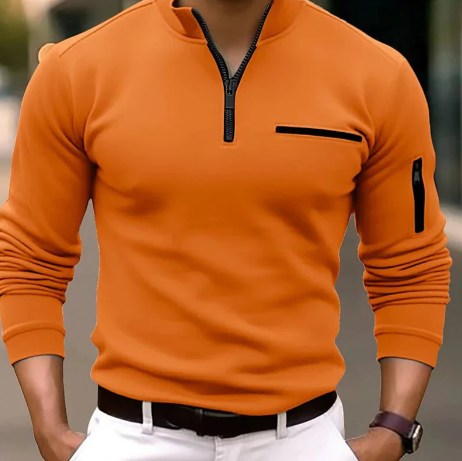 Billie quarter zip poloshirt til mænd