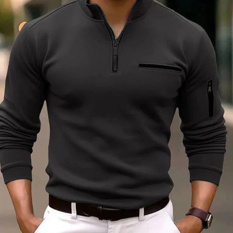 Billie quarter zip poloshirt til mænd