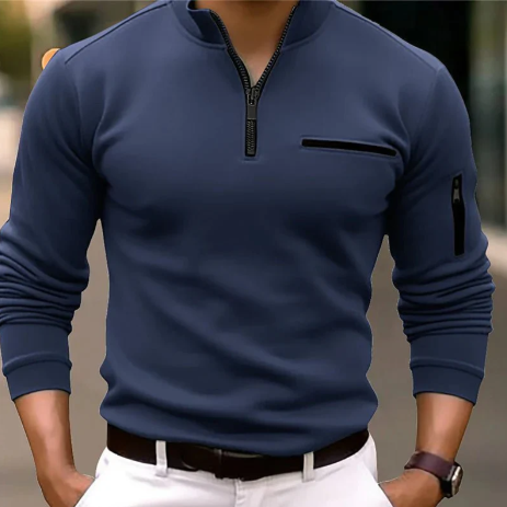 Billie quarter zip poloshirt til mænd