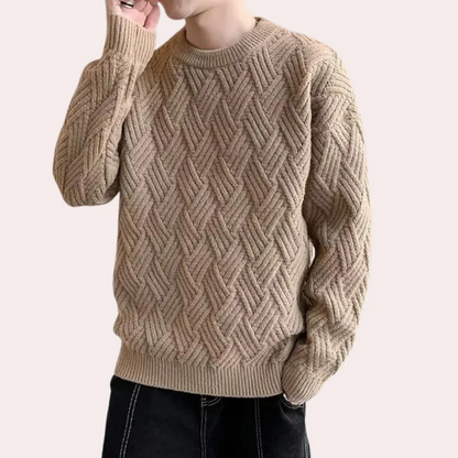 Kronid – trendy og løst strikket herresweater
