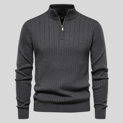 Lipeson - moderigtig sweater med lynlås