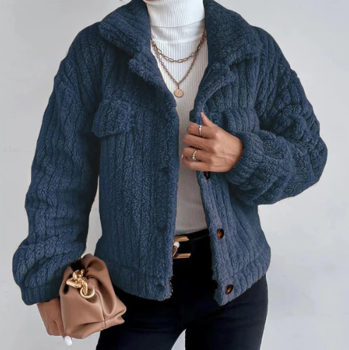 Veste douce et épaisse imitée