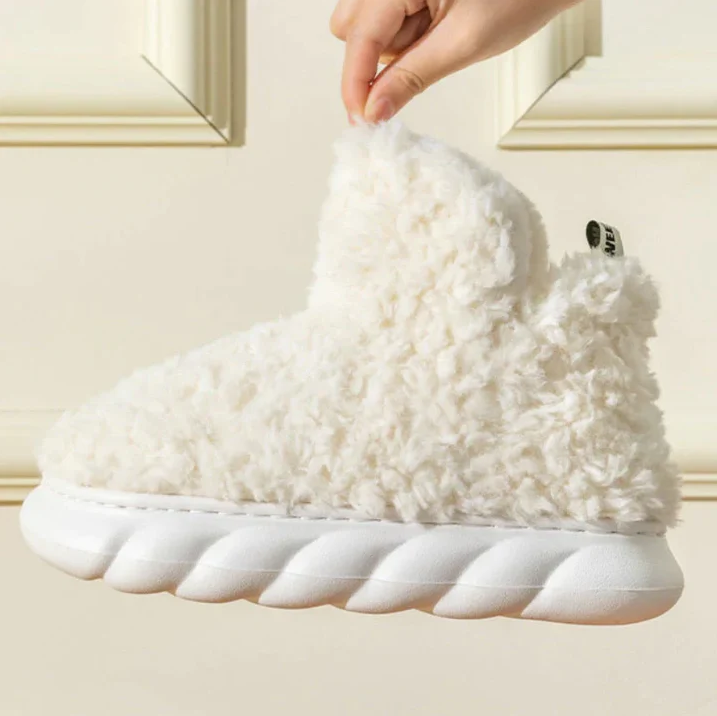 Fluffy fleece-støvler til kvinder