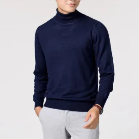 Deep Knife - mere elegant rullekravetrøje til mænd - mere klassisk ribstrikket sweater
