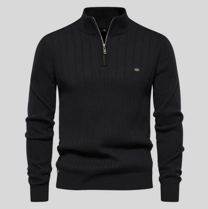 Lipeson - moderigtig sweater med lynlås