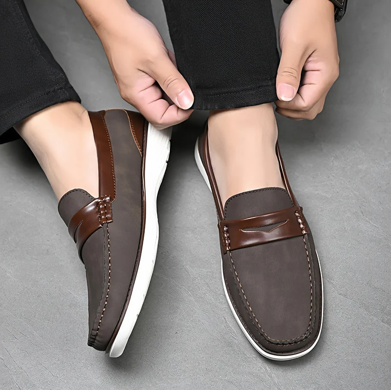 Loafers til mænd i høj kvalitet lavet af læder - elegant skodesign