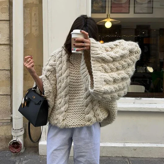 Everlee l hyggelig, overdimensioneret cardigan