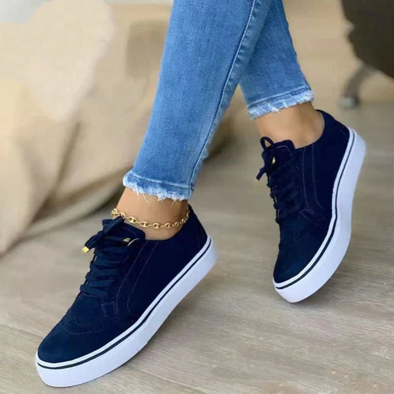 Ava - ortopædisk elegant sort sneaker