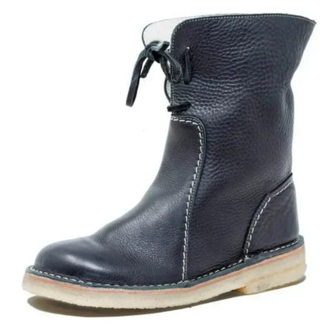 Helena - bottes en cuir doublées de laine pour femmes