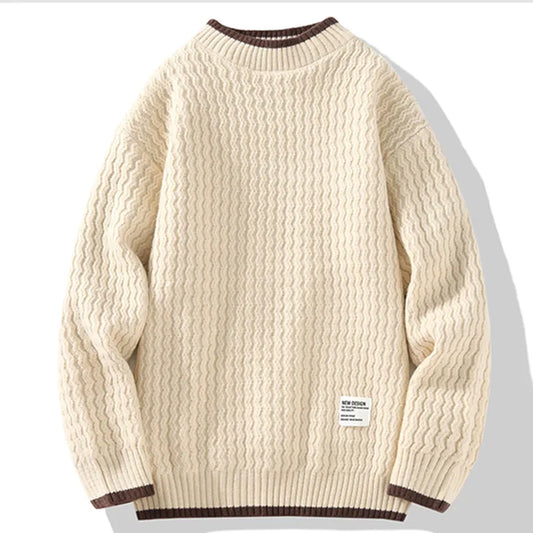 Vincent tekstureret striksweater – herre