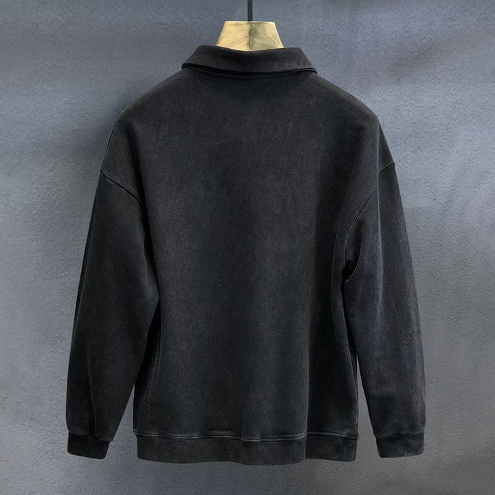 Elegant langærmet polo til mænd - komfortabel og stilfuld