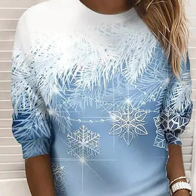Eva Janssen – elegant sweater med snefnug