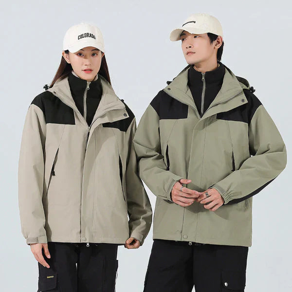 Unisex-vinterfrakke med hætte og fleece – unisex