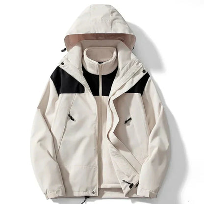 Unisex-vinterfrakke med hætte og fleece – unisex